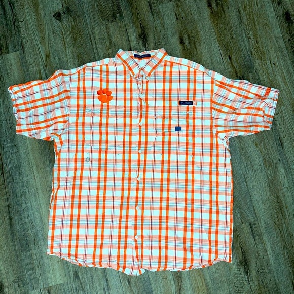 Columbia PFG• Clemson Tigers Super Bonehead Shirt - Picture 1 of 7